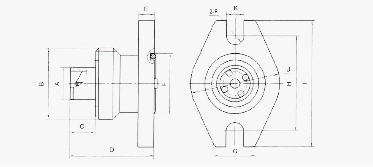 160系列自封法蘭接頭 160系列自封法蘭接頭